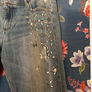 Pilcro Hyphen Jeweled Jeans Size 31 NWOT